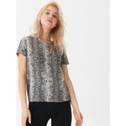 T-shirt z motywem zwierzęcym - Beżowy. Brązowe t-shirty damskie House, s, bez wzorów, bez kołnierzyka. Za 39,99 zł.