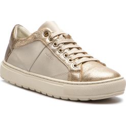 Sneakersy GEOX - D Breeda D D822QD 0BCKY C1240 Off White/Gold. Żółte półbuty damskie Geox, ze skóry ekologicznej. W wyprzedaży za 259,00 zł.