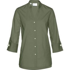 Tuniki damskie eleganckie: Tunika bluzkowa bonprix oliwkowy