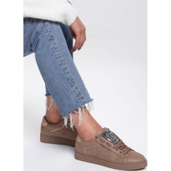 Beżowe Buty Sportowe Unique Rebell. Brązowe buty sportowe damskie Renee, z aplikacjami, sportowe. Za 69,99 zł.