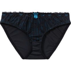 Figi bonprix czarno-niebieskozielony morski. Czarne majtki damskie bonprix. Za 29,99 zł.