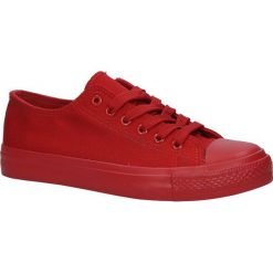 Czerwone trampki sznurowane Casu DC1-A5. Czerwone trampki i tenisówki damskie marki Casu, bez wzorów, na sznurówki. Za 39,99 zł.