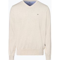 Fynch Hatton - Sweter męski, szary. Szare swetry męskie marki Fynch-Hatton, xl, bez wzorów, z dekoltem w serek, bez kaptura. Za 249,95 zł.