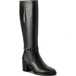 Kozaki TAMARIS - 1-25539-29 Black 001. Czarne buty zimowe damskie Tamaris, z polaru, na obcasie. W wyprzedaży za 279,00 zł.