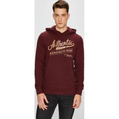 Jack & Jones - Bluza. Brązowe bejsbolówki męskie Jack & Jones, l, z nadrukiem, z bawełny, z kapturem. W wyprzedaży za 99,90 zł.