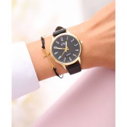 Biżuteria i zegarki damskie: Czarny Zegarek Always On Time