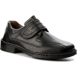Półbuty JOSEF SEIBEL - Bradfjord 06 38286 23 600 Schwarz. Czarne półbuty męskie Josef Seibel, na co dzień, bez wzorów, ze skóry, eleganckie, bez zapięcia. Za 349,00 zł.