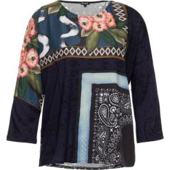 Bluzka Desigual Audrie 19WWTKBI. Niebieskie bluzki damskie Desigual, m, bez wzorów, z elastanu, bez kołnierzyka, bez rękawów. W wyprzedaży za 169,00 zł.
