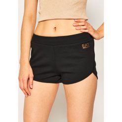 Szorty sportowe EA7 Emporio Armani 3HTS63 TJJ5Z 1200. Czarne spodenki sportowe damskie EA7 Emporio Armani, xs, bez wzorów, z bawełny, sportowe. Za 349,00 zł.