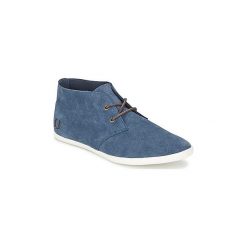 Buty Fred Perry ROOTS UNLINED SUEDE. Niebieskie trampki i tenisówki damskie Fred Perry, bez wzorów, bez zapięcia. Za 367,20 zł.