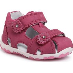 Sandały SUPERFIT - 0-609038-5500 M Rosa. Różowe sandały dziewczęce Superfit, ze skóry, bez zapięcia. W wyprzedaży za 189,00 zł.