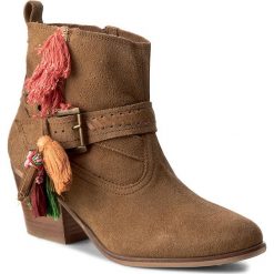 Botki GIOSEPPO - Didian 39882-30 Tan. Pomarańczowe botki damskie skórzane marki Gioseppo, na obcasie. W wyprzedaży za 269,00 zł.