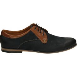 Półbuty męskie - GP05 BLU-CUOI. Niebieskie półbuty skórzane męskie Venezia. Za 159,00 zł.