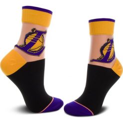 Skarpety Wysokie Damskie STANCE - Lakers Anklet W419C18LAK 35/42 Yellow. Żółte skarpetki damskie marki Stance, z elastanu. Za 79,00 zł.
