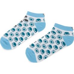 Skarpety Niskie Unisex CUP OF SOX - Paczajki H Biały Niebieski. Niebieskie skarpetki damskie marki Cup of sox, bez wzorów, z elastanu. Za 19,00 zł.