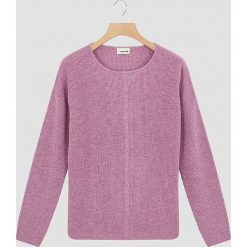 Sweter w kolorze jasnoróżowym. Różowe swetry damskie Rodier, z wełny, klasyczne. W wyprzedaży za 149,95 zł.