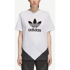 Adidas Originals CLRDO Koszulka Biały. Białe koszulki damskie adidas Originals, z nadrukiem, z bawełny, bez kołnierzyka. Za 188,95 zł.