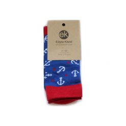 Skarpetki Anchor Style. Niebieskie skarpetki męskie Edyta kleist, z bawełny. Za 30,00 zł.