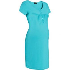 Koszula nocna ciążowa i do karmienia bonprix morski. Niebieskie bielizna ciążowa bonprix, z bawełny, moda ciążowa. Za 42,99 zł.
