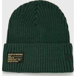 New Era - Czapka. Zielone czapki męskie marki Ellesse, na zimę, bez wzorów, z wełny. W wyprzedaży za 69,90 zł.