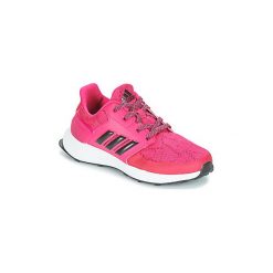 Buty do biegania Dziecko adidas RAPIDARUN K. Różowe buty dziewczęce sportowe Adidas, bez wzorów, bez zapięcia. Za 239,00 zł.