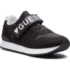 Sneakersy GUESS - Rudy FI5RUD ESU12 BLACK. Czarne trampki chłopięce Guess, na rzepy. W wyprzedaży za 159,00 zł.