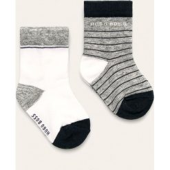 Boss - Skarpetki dziecięce (2-pack). Białe skarpetki chłopięce Boss, bez wzorów, z elastanu. Za 89,90 zł.