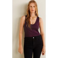 Mango - Top Lyon. Różowe bluzki damskie marki Mango, s, bez wzorów, z lyocellu, casualowe, z okrągłym kołnierzem, bez rękawów. Za 59,90 zł.
