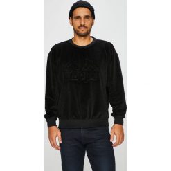 Kappa - Bluza. Czarne bluzy męskie Kappa, s, bez wzorów, z bawełny, z okrągłym kołnierzem, bez rękawów, bez kaptura. W wyprzedaży za 159,90 zł.