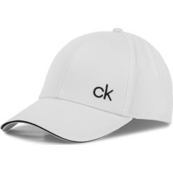 Czapka z daszkiem CALVIN KLEIN - Contrats Edge Cap K50K504470 107. Białe czapki męskie Calvin Klein, bez wzorów, z bawełny. Za 159,00 zł.
