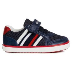 Geox Tenisówki Chłopięce Kilwi 25 Niebieski. Niebieskie buty chłopięce sportowe Geox, bez wzorów, z materiału, eleganckie, na rzepy. W wyprzedaży za 205,00 zł.