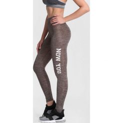 Beżowe Legginsy Run With Wind. Brązowe legginsy marki other, l. Za 19,99 zł.