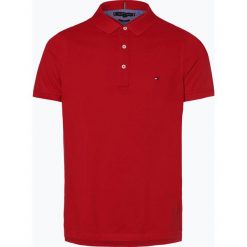 Tommy Hilfiger - Męska koszulka polo, czerwony. Czerwone koszulki męskie TOMMY HILFIGER, m, bez wzorów, polo, bez rękawów. Za 299,95 zł.