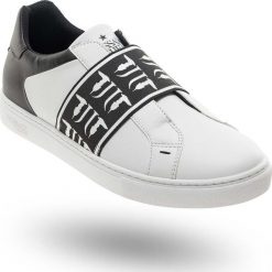 SNEAKERSY TRUSSARDI JEANS. Białe sneakersy męskie Trussardi Jeans, bez zapięcia. Za 279,50 zł.