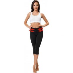 Legginsy sportowe damskie: Gwinner Legginsy damskie Shape & Slim Capri Climaline czarne r. S