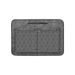 Torebki klasyczne damskie: Organizer w kolorze szarym – (S)26 x (W)18 x (G)8 cm