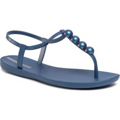 Sandały IPANEMA - Class Glam II Fem 26207 Blue/Silver 21253. Niebieskie klapki damskie Ipanema, bez wzorów, z tworzywa sztucznego, bez obcasa. W wyprzedaży za 79,00 zł.