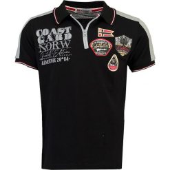 Koszulka polo w kolorze czarnym. Czarne koszulki męskie Geographical Norway Men, xl, z nadrukiem, z bawełny, polo, bez rękawów. W wyprzedaży za 77,95 zł.