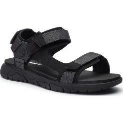 Sandały TIMBERLAND - Windham Trail Sandal TB0A1V30015 Black. Czarne klapki męskie Timberland, bez wzorów, ze skóry ekologicznej. Za 329,99 zł.