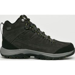 Columbia - Buty. Szare buty trekkingowe damskie marki Columbia, ze skóry, na sznurówki, outdoorowe. W wyprzedaży za 359,90 zł.