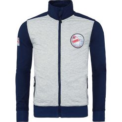 Bejsbolówki męskie: Bluza "Crossy" w kolorze granatowo-szarym