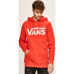Vans - Bluza. Czerwone bluzy męskie Vans, s, z nadrukiem, z bawełny, z kapturem, bez rękawów, z kapturem. Za 259,90 zł.