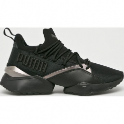 Puma - Buty Muse Maia Luxe. Czarne buty sportowe damskie Puma, z materiału. Za 489,90 zł.