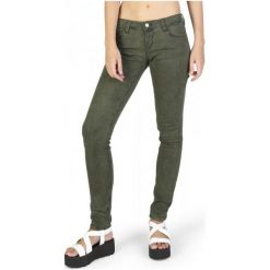 Guess Jeansy Damskie 26 Khaki. Brązowe rurki damskie marki Guess, z aplikacjami, z jeansu. W wyprzedaży za 294,00 zł.