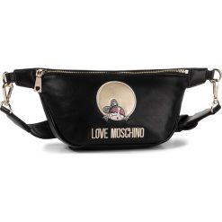 Saszetka nerka LOVE MOSCHINO - JC4310PP08KQ0000 Nero. Czarne nerki damskie Love Moschino, bez wzorów, ze skóry ekologicznej, młodzieżowe, bez dodatków. Za 719,00 zł.