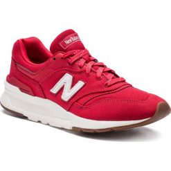 Sneakersy NEW BALANCE - CM997HDC Czerwony. Czerwone sneakersy męskie New Balance, na co dzień, bez wzorów, ze skóry ekologicznej, bez zapięcia. Za 369,99 zł.