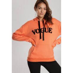 Pomarańczowa Bluza Phemelle. Pomarańczowe bluzy damskie Renee, xl, bez wzorów, bez rękawów, z kapturem. Za 79,99 zł.