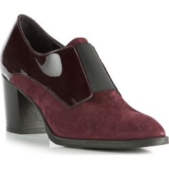 Buty damskie. Czerwone botki damskie Wittchen, ze skóry, eleganckie. W wyprzedaży za 359,91 zł.