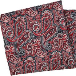 Czerwono-Szara Elegancka Męska Poszetka -ALTIES- Wzór Orientalny, Paisley POSZALTTANIA0371. Szare poszetki męskie Alties, bez wzorów, z materiału, eleganckie. Za 16,90 zł.