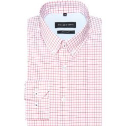 Koszula SIMONE KDWR000356. Szare koszule męskie Giacomo Conti, m, bez wzorów, z bawełny, button down, bez rękawów. Za 229,00 zł.